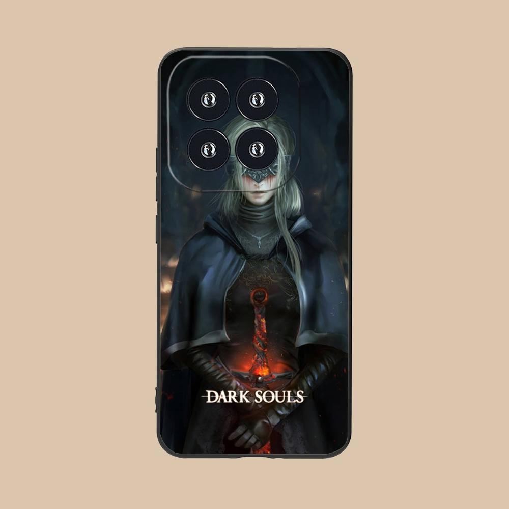 Dark Souls Smart Mobile Cell Phone Case for Xiaomi 14 13 12 11 10 9 T Ultra Lite Pro S SE X 5G Black Soft Phone Cover Shell