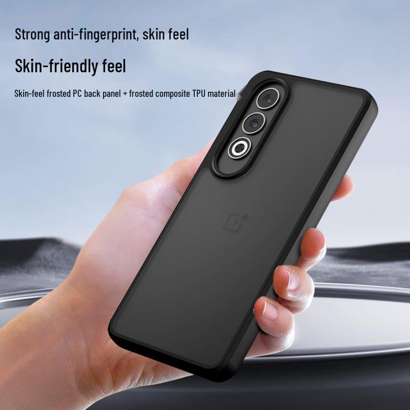 OnePlus Nord5 Skin-Feel Frosted Case with Airbag, Dust Plug, and Anti-Fall Protection for OnePlus 13T.