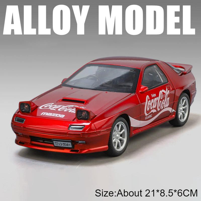 

1:24 Scale M3 RX7 Painting Track Edition Alloy Car Model Toy Simulation Sound Light Miniature Models Children s Toys Gifts