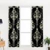 Fenstervorhang mit Barockmuster für Wohnzimmer, Schlafzimmer, Luxus-Dekorationsartikel für die Küche