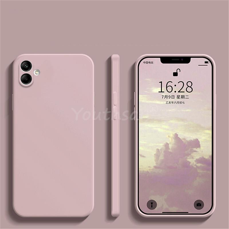 Für Samsung Galaxy A04 Hülle Für Samsung A06 A05 A15 A04 A04S A04E A14 A03 A03S A33 A23 A13 A15 A25 Hülle Silikon Einfarbig Schutz Gummihülle