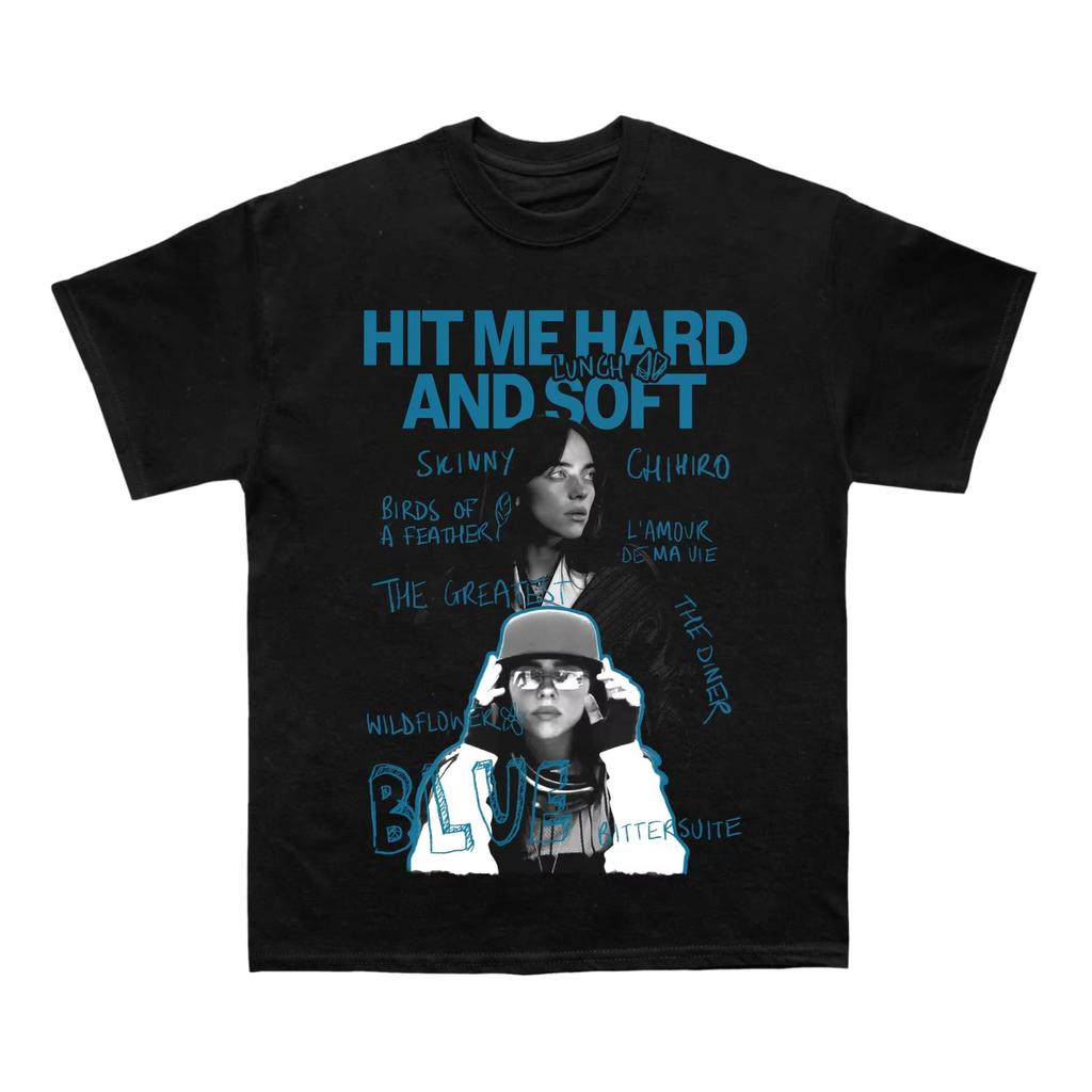2026 Estate Billie Eilish 2026 Tour Film 'Hit Me Hard and Soft Stesso Stile T-Shirt Adatta Sia per Uomini che per Donne