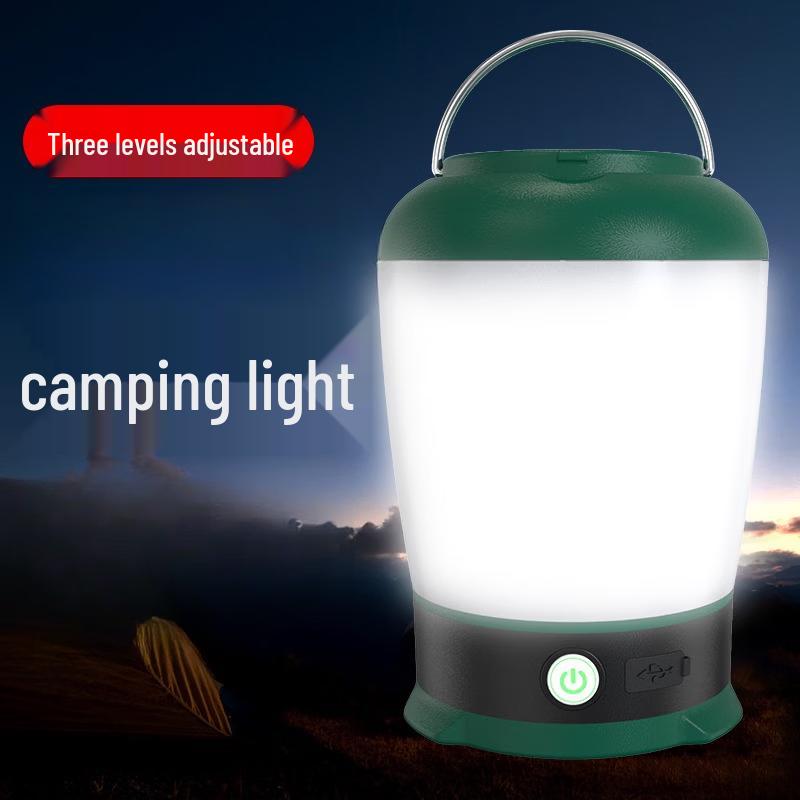 Rechargeable Multi-function Camping Lantern with Solar Charging