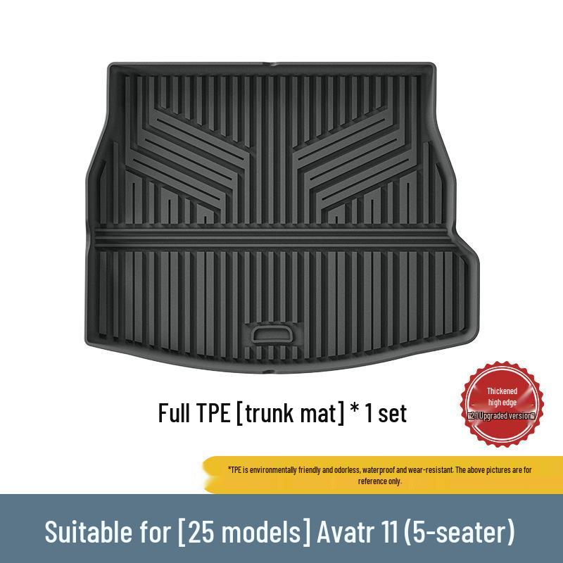 Avatr 11 Car Floor Mats: All-Weather, Dirt-Resistant, Waterproof TPE Mats & Trunk Mat for 2023-2025 Models