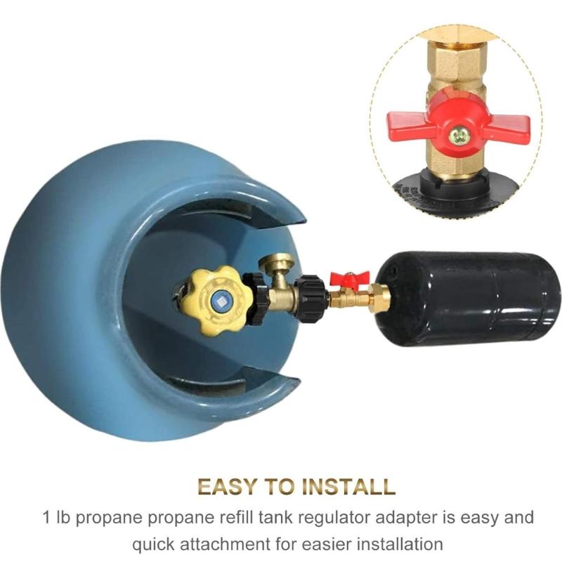 Converter Adapter Propanes Tanks Connector Tanks Filling Connector Adapter Gas Tanks Coupler Refill Attachments Head