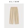 Xiao Li Plus Size Women's Milk Skin Balloon Pants: Easy-Care, Wrinkle-Resistant, Hip-Slimming Casual Summer Pants.