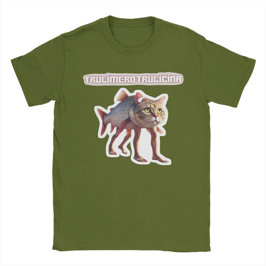 T-shirt Imprimé Graphique Chat Trippi Troppi Crevette pour Unisexe Femmes T-shirts 100% Coton Hauts à Manches Courtes