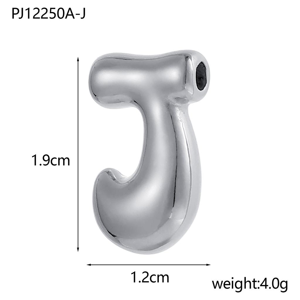 CARLIDANA Hot Sale Stainless Steel Capital Letter Alphabet Irregular Bubble Initial Pendant Charms For DIY Jewelry Necklace