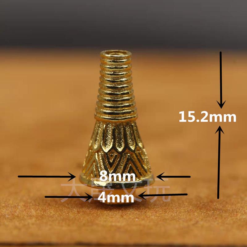 108-Bead Red Sandalwood & Passion Fruit Seed Silver Vajra Stupa Buddha Head Accessory