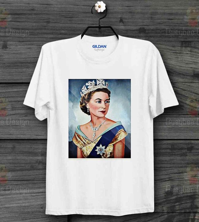 

The Queen Elizabeth II Memorial 100% Cotton T-shirt Mens Tees Top London Longest Monarch End 1926 2022 2XL