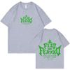 Rapper Feid Vs Ferxxo Falxo 2026 Retro Grafik T-Shirt Unisex Unisex Rundhals Baumwolle T-Shirt Kurze Ärmel Locker und Lässig T-Shirts