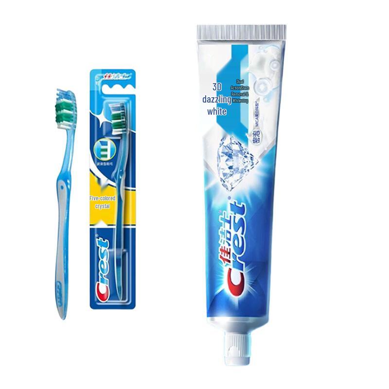 Crest Soft Bristle Toothbrush & Whitening Toothpaste Set