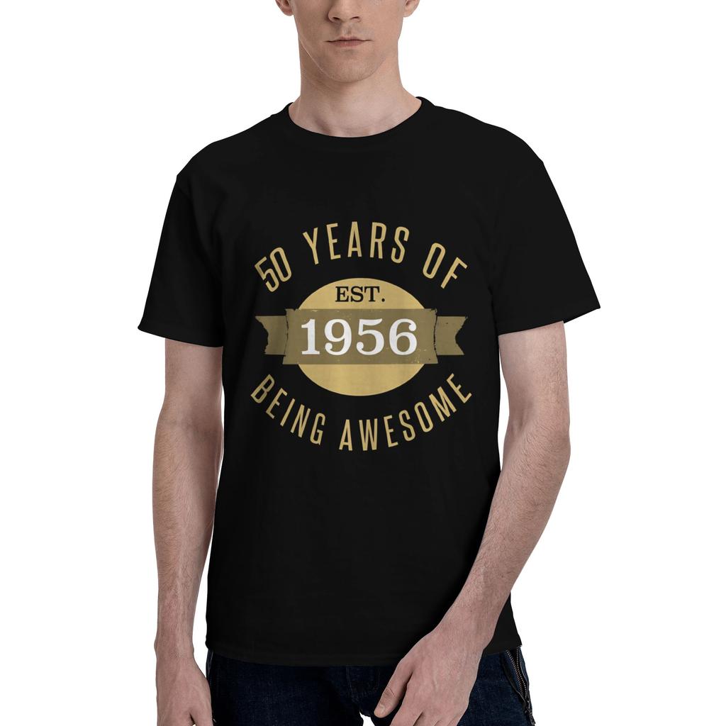 Established 1956 Mens T Shirts 70 Birthday Unique Tees Short Sleeve Crewneck Cotton New Arrival Tops TShirt