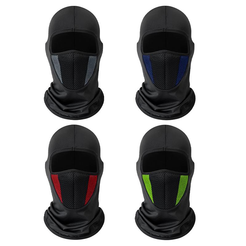 Motorcycle Riding Sunscreen Mask Men'S Breathable Full Face Mask Thin Ice Silk Head Cover Hiking Fishing Ski Face Mask