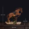 Horse Statue Modern Collectible Ornament Animal Sculpture Resin Figurine Desktop Decoration for Windowsill Living Room Shelf