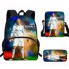 Set Zaino Scolastico CR7 per Bambini Tessuto Oxford Borsa a Doppio Scomparto con Tasca Frontale Astuccio Tracolla Ergonomico Dorsale
