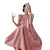 Dopamine Pink Ombre Sleeveless Summer Swing Maxi Dress