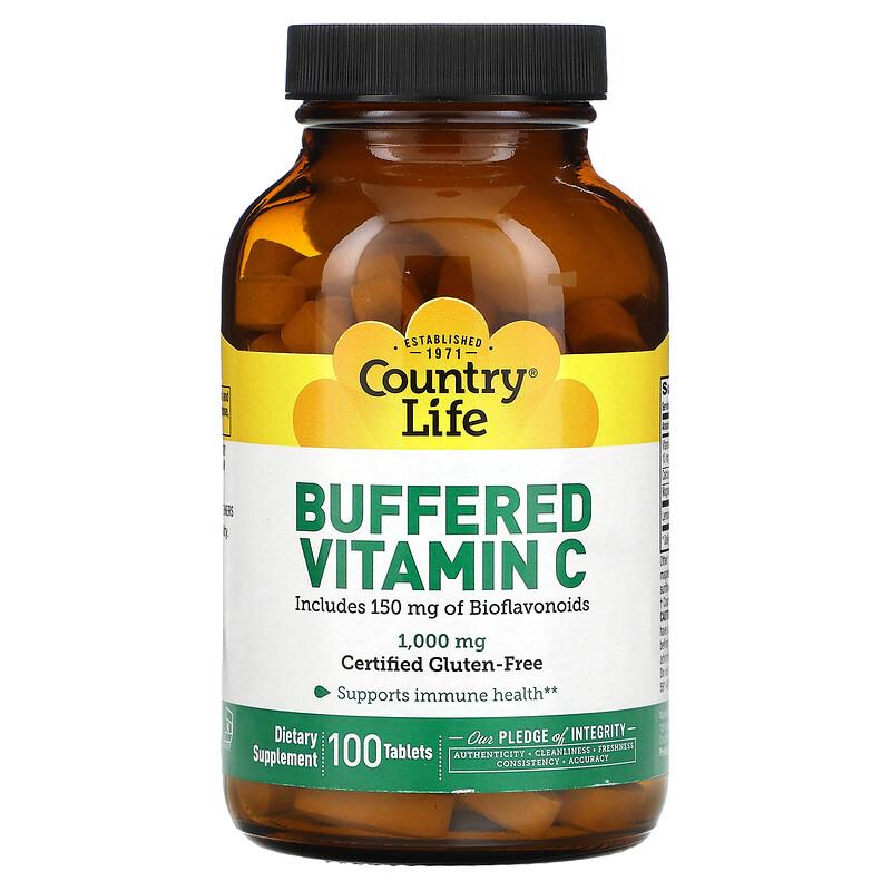 Buffered Vitamin C, 1,000 Mg, 100 Tablets