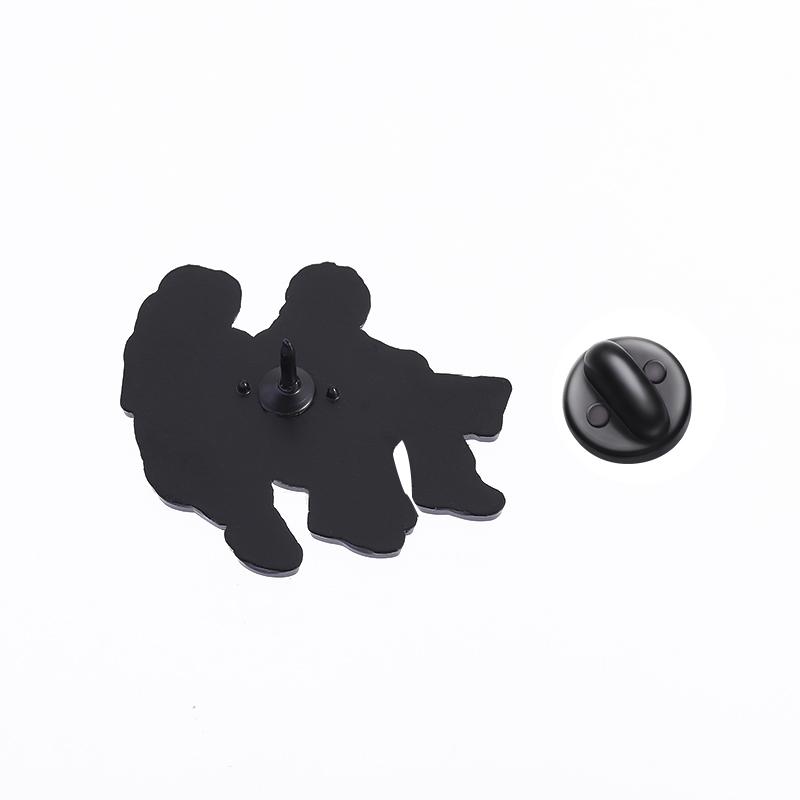 3-5PCS/Set Anime Movies Character Enamel Pins Day of the Dead Green Mask Man Brooches Lapel Badges Jewelry Gift for Friends