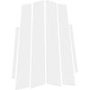 Door Pillar Window Trim for Honda Civic Sedan 2005-2011 / Car Front Rear Left Right Side Outer Post Pillar Trim Cover/Anti Scratch Stickers / 6 Pcs