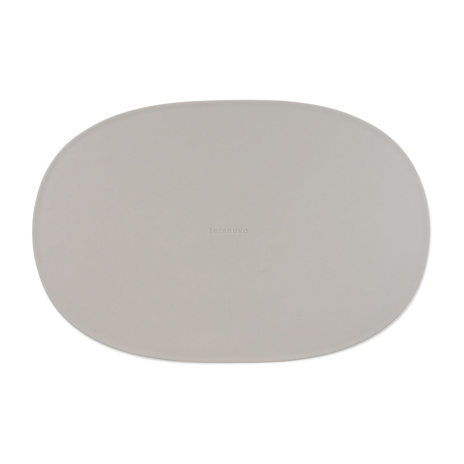 

Teranuvo Pebble Table Placemats for Dining Safe Silicone Material Mud Tables, Waterproof, Non-Slip, Durable, Non-Toxic, (1 Piece, Gray) серый