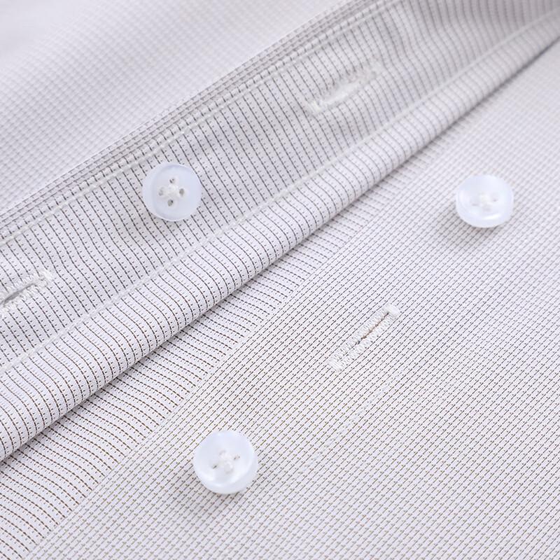 Taluoman Unisex Houndstooth Wrinkle-Free Short Sleeve Business Shirt