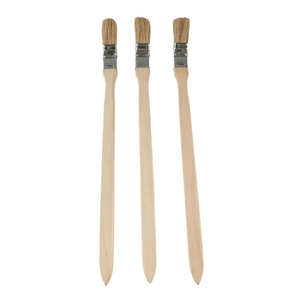 Long Handle Elbow Elbow Paint Brush Solid Wood Handle Universal Bristle Brush  Painting