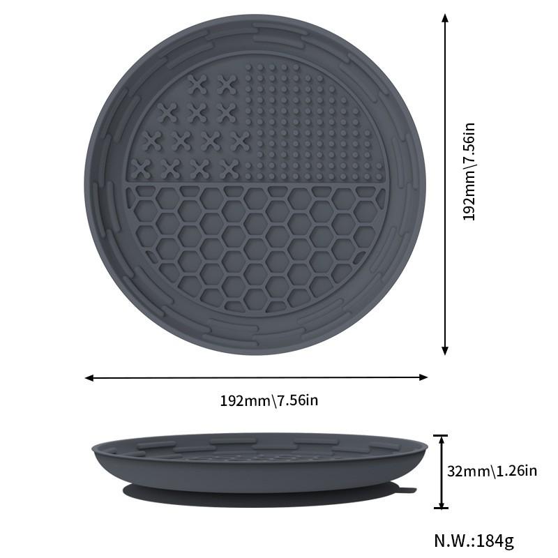 Silicone Slow Feeder Mat Cats Dogs - Non-Slip Suction Lick Pad Mealtime Bathing Calming