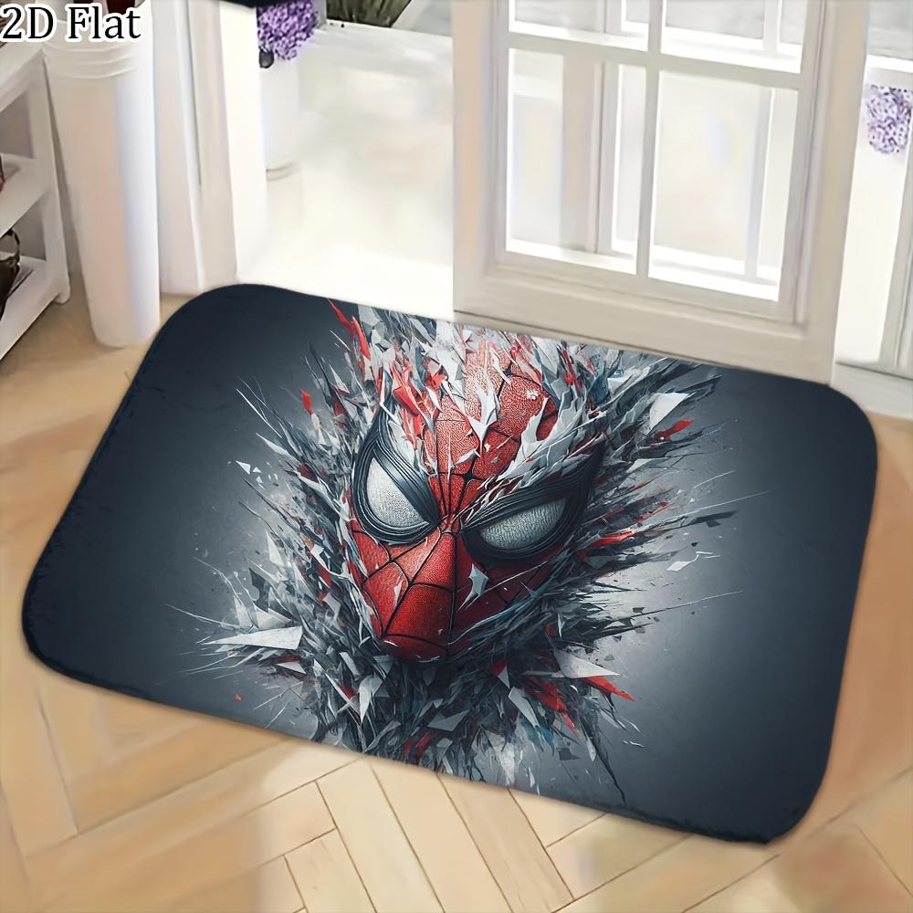 1pc Flannel Rug Marvel Superheroes Bathroom Mat, Multiple Sizes, Multi-functional for Daily Use, Suitable for Bathroom, Entran