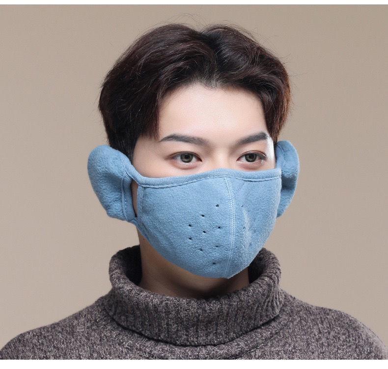 Windproof & Warm Earmuff Cycling Mask - Unisex, Breathable, 3D, Washable for Autumn/Winter