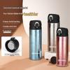 One Drop Water Titanium Insulated Water Bottle with Pop-Up Lid, 450mL