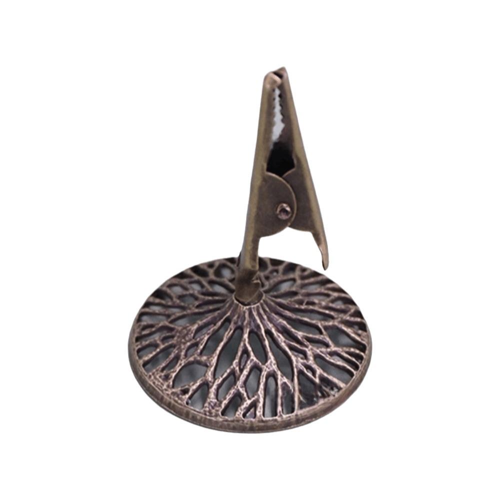 Mini Lotus Fragrance Clip Vintage Aromatherapy Burner Ornaments Incense Burning Tray Teahouse