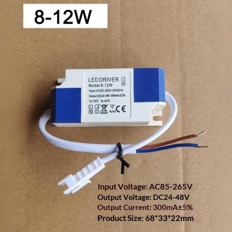 1Pcs Lighting Transformer 85-265V Constant Current Non-Isolated External Led Driver 1-3W 3-5W 4-7W 8-12W 12-18W 18-24W 24-36W