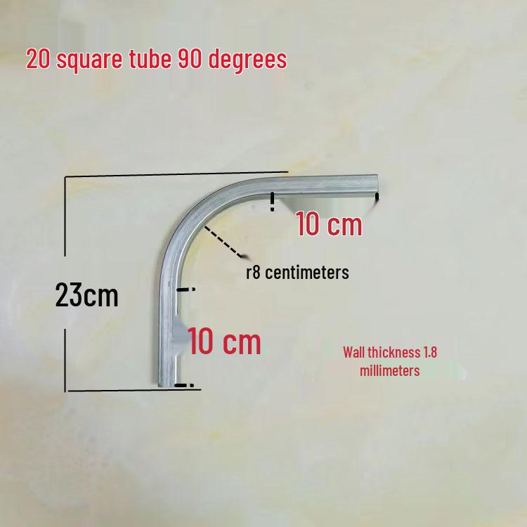 Pozinkovaný 90° kolenový držák pro čtvercovou trubku pro svařování
