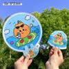 Portable Cartoon Folding Fan – Cute Mini Round Fan for Women and Kids