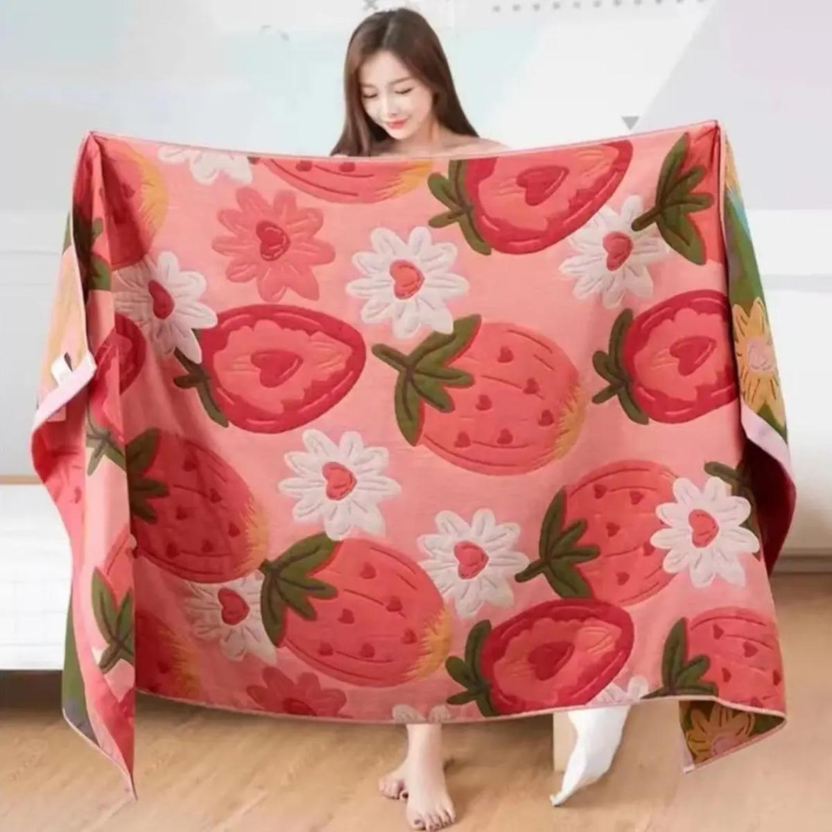 

Банное полотенце из чистой хлопковой марли HOMZY, быстросохнущее, впитывающее, не линяющее полотенце для мужчин и женщин, парное полотенце для душа 80x160cm&1pc