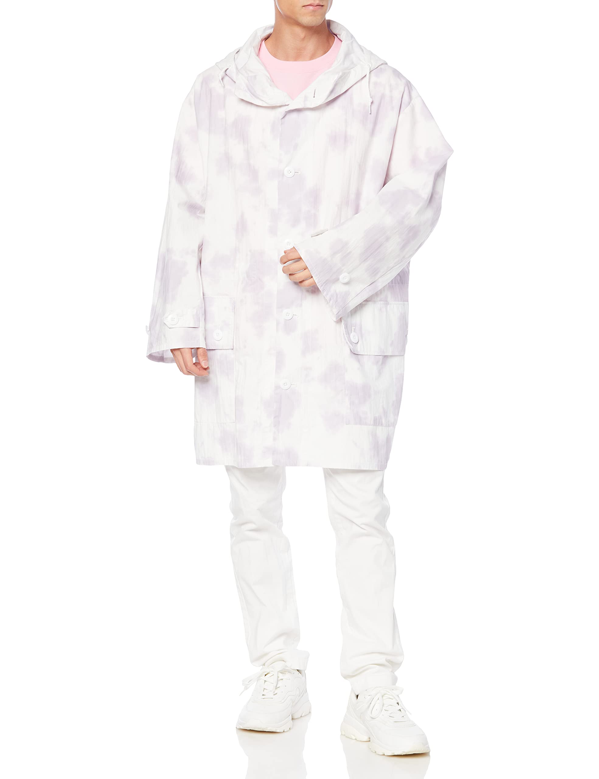 

WEGO Военная верхняя одежда Пальто Куртка Худи с размером Белая соната Мужской капюшон, F,