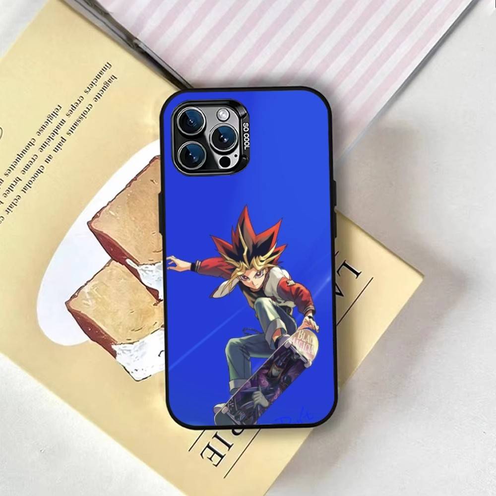 Yugioh Yami Yugi Phone Case For iPhone 17,16,15,14,13,12,11 Plus,Pro Max,XS,Colored Silver Plated Inside Cover