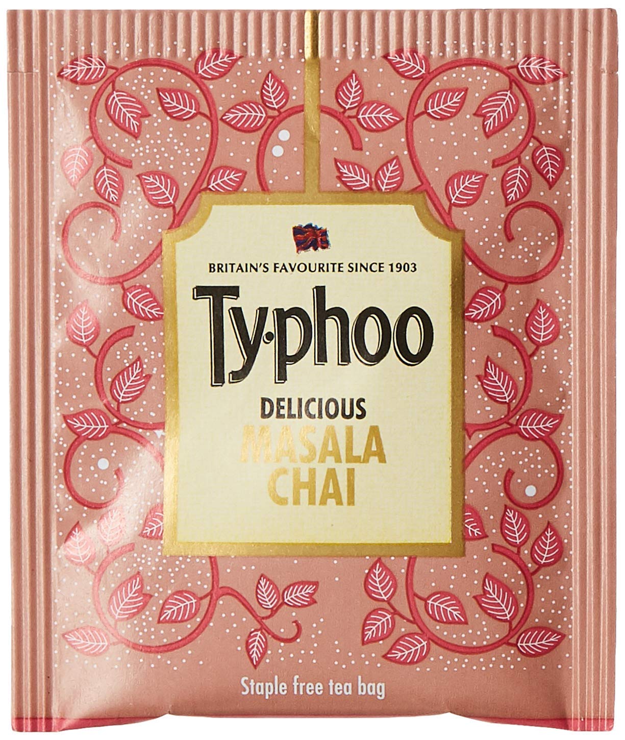 Typhoo Вкусный Масала Чай с Настоящей Гвоздикой, Имбирем, Корицей и Кардамоном 100 Пакетиков