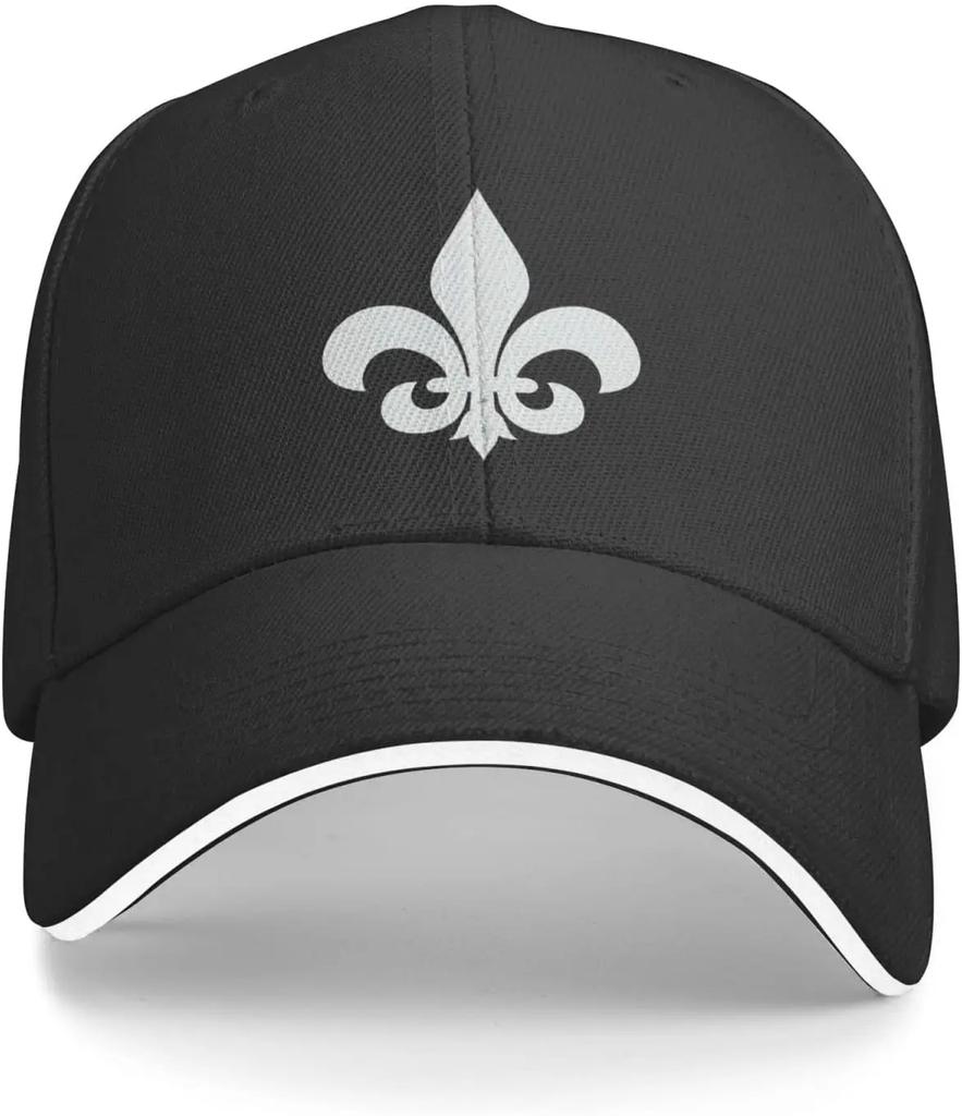 Unisex Fleur De Lis Baseball Cap Dad Hat Sport Cap Classic Sandwich Caps