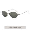 Metal Diamond-shaped Frame UV400 Sunglasses Unisex INS Style Anti-ultraviolet Daily Sun Glasses Fashion Wear Take