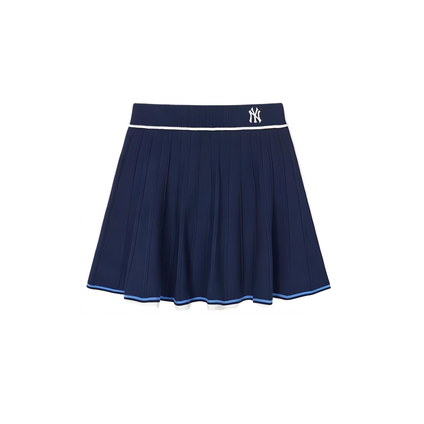 

New MLB New York Yankees SS24 Casual Short Skirts Women s Navy Blue 3FSKV0343-50NYS M