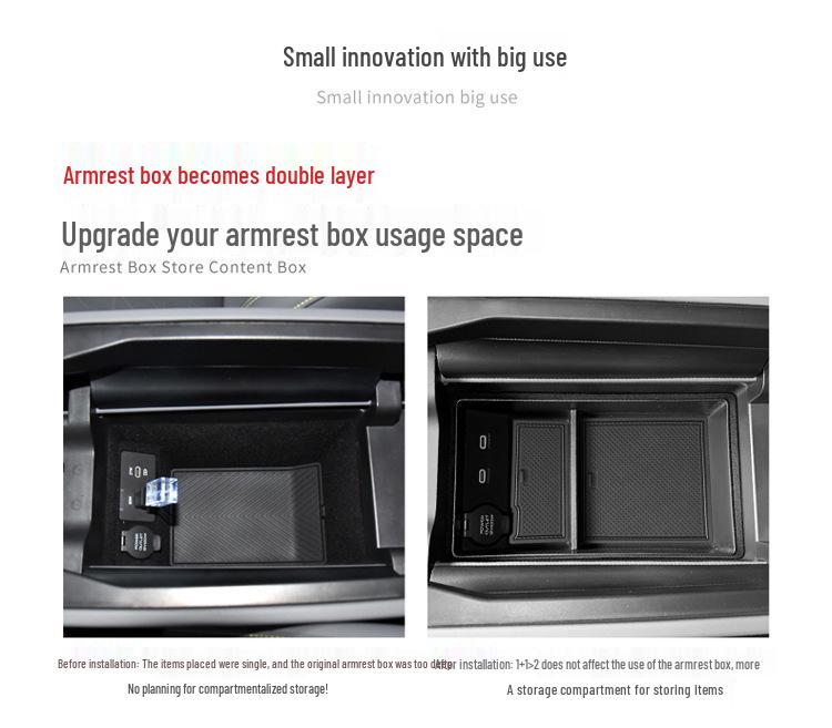 Fitted Lynk&Co 08 Center Console Armrest Storage Box & Accessories (2023-2025).