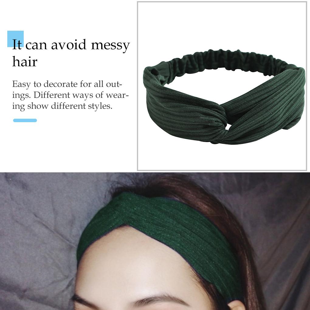 Womens Twist Headband Knot Wrap Turban Twisted Knoted Hair Floral Elastic