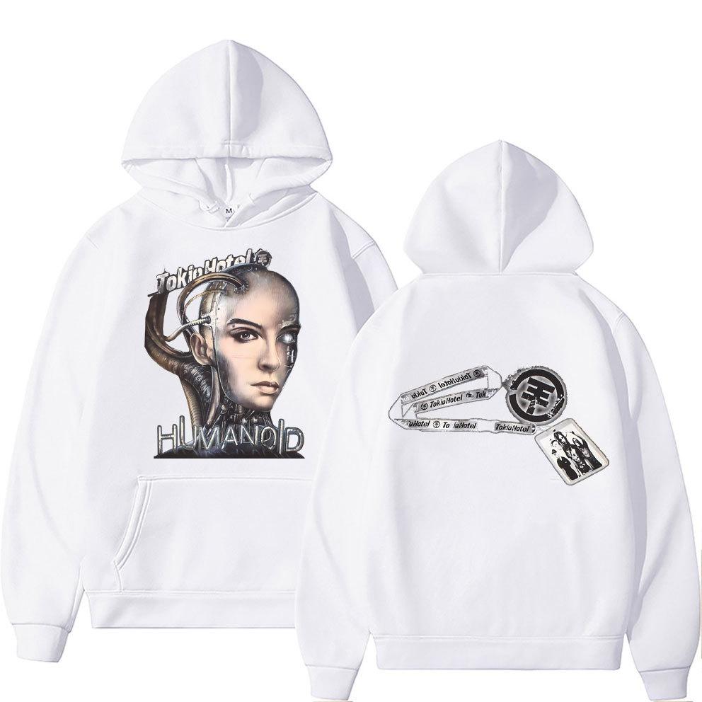German Rock Band Tokio Hotel Humanoid Music Graphic Hoodie Unisex Autumn Winter Fleece Sweatshirt