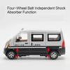 Scale 1:24 WULING RONGGUANG Car Model Toy Doors Opened Sound Light Van Wheel Steering Pull Back Models Kids Hobby Presents