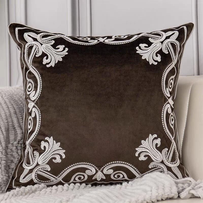 Soft Flannel Pillow Case Exquisite Hand-Embroidered Pillowcases Cushion Cover For Adult Children Home Decorative Throw Pillows