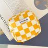 Fashion Colorful Checkerboard Cosmetic Storage Bag Makeup Pouch Girls Portable Sanitary Napkin Aunt Napkin Tampon Organizer