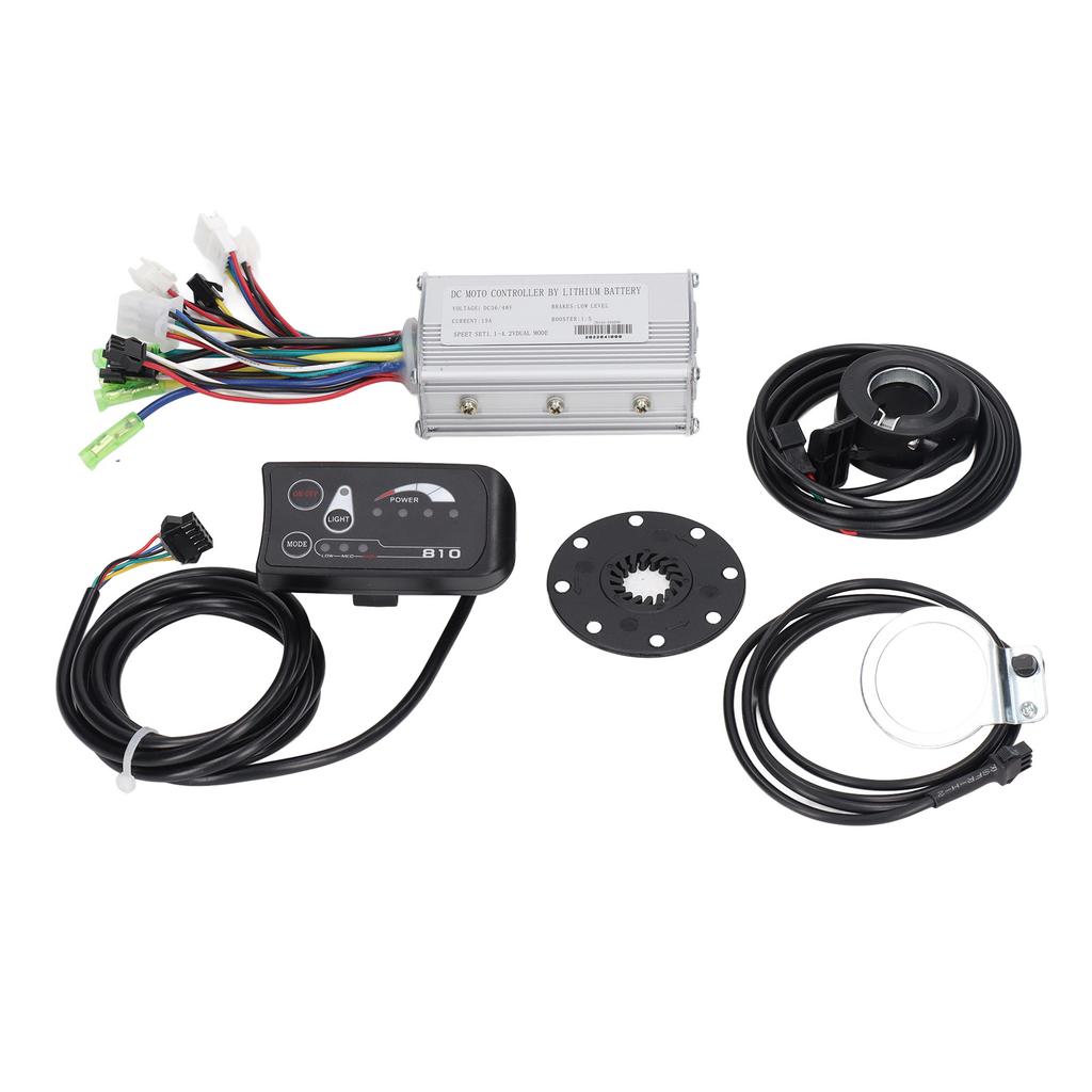 Electric Bike Conversion Kit 15A Electric Bike Speed Controller Kit with S810 Panel for 250W Motor