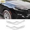 2PCS For Honda CRV CR-V -2024 ABS Chrome Front Headlight Eyelid Strip Trim